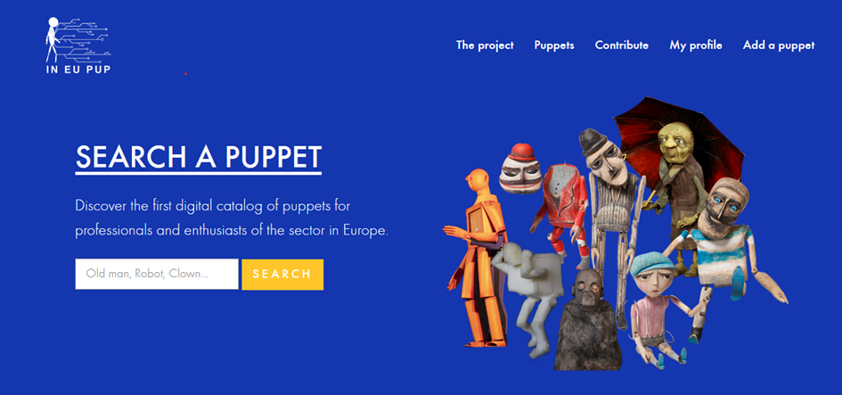 Projet INEUPUP – Innovative European Puppettry. Lancement du catalogue numérique et collaboratif de marionnettes INEUPUP